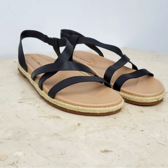 🆕️ New Lucky Brand Darli Slingback Sandal, Size 6.5 Dusty Sand Leather - Picture 8 of 9